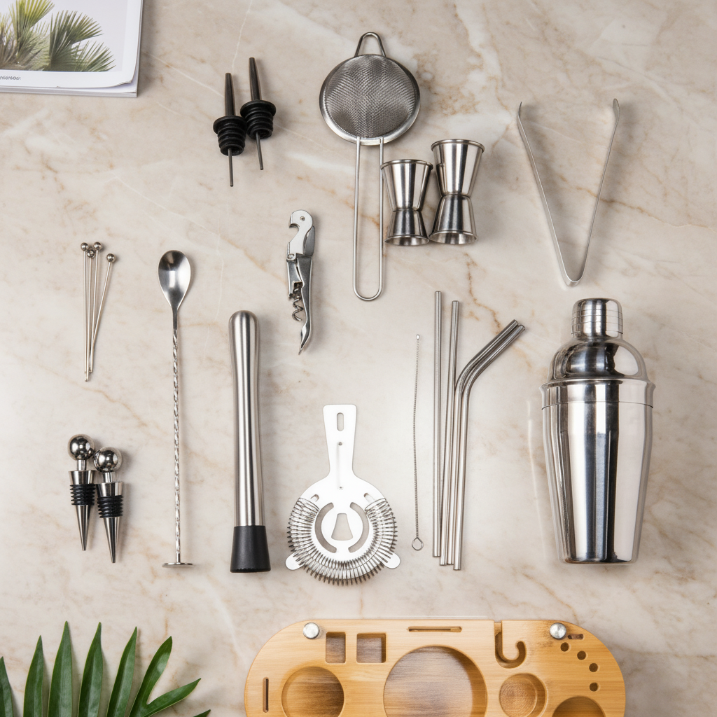 Stainless Steel Cocktail Mixology 23-piese Set