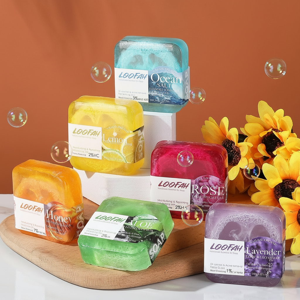 Rose and Loofah Plant Soap, 100g