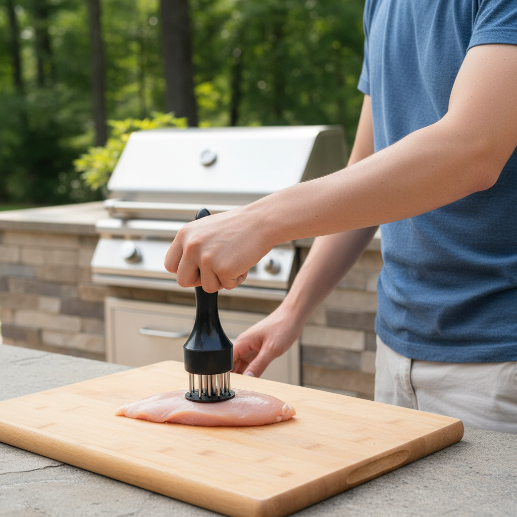 Handheld Spring-Loaded Meat Tenderizer
