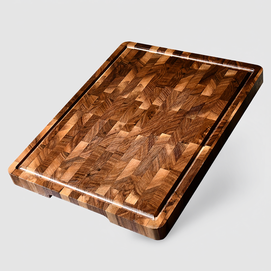 Chief's Upscale Cutting Board, Organic Acacia Hardwood, 18x12x1 inch