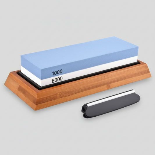 Knives Sharpening Water Stone, with a bonus Angle Guide