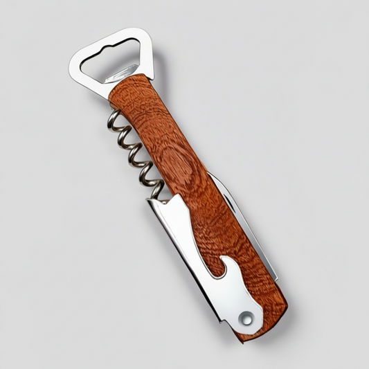 Wine/Beer Bottle Opener, Hardwood Handle