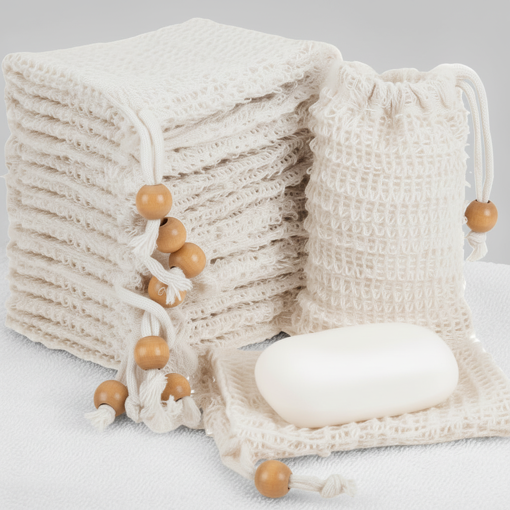 Mesh Foaming Soap Pouch for Shower, 5pcs Pack