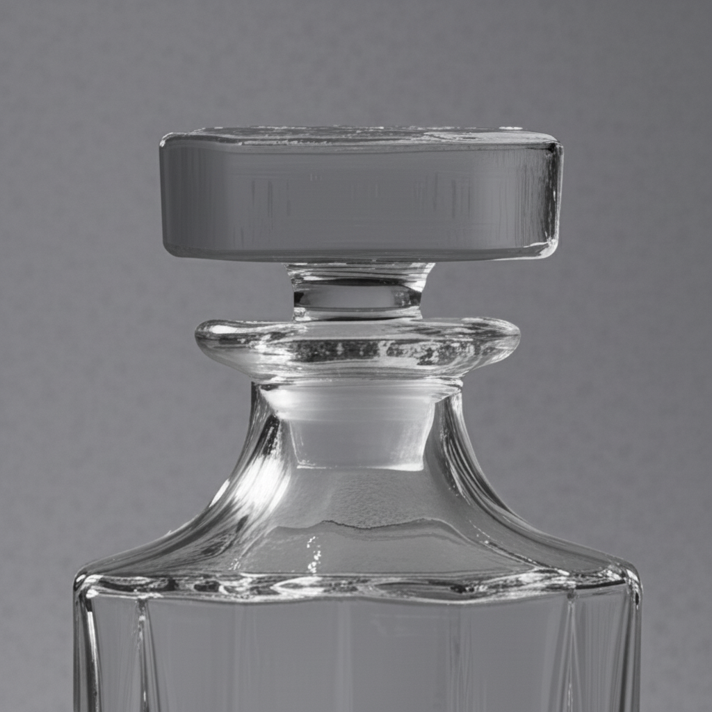 Whiskey Decanter Set with 6 Glasses, 750 ml