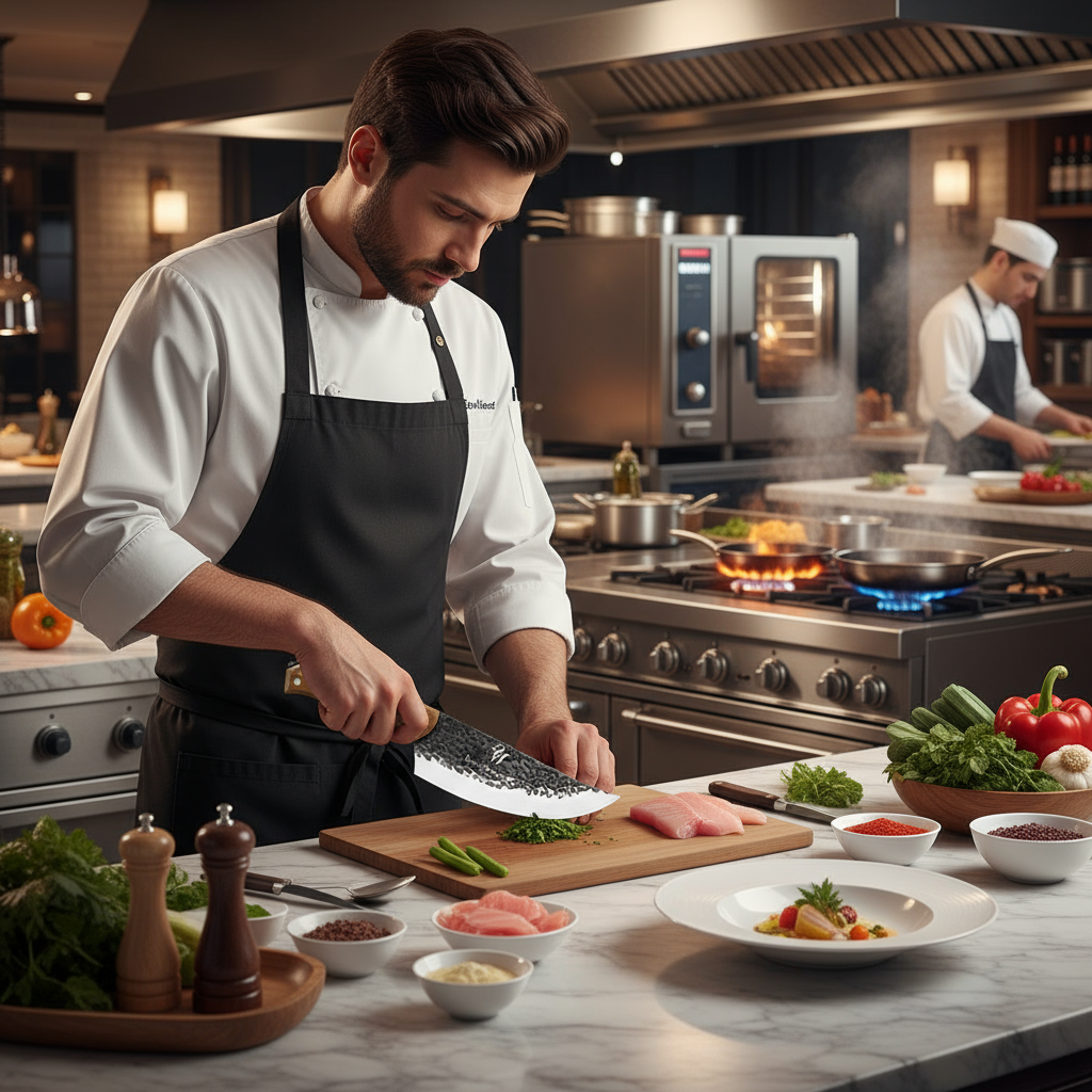 European style Upscale Butcher's Chef Knife