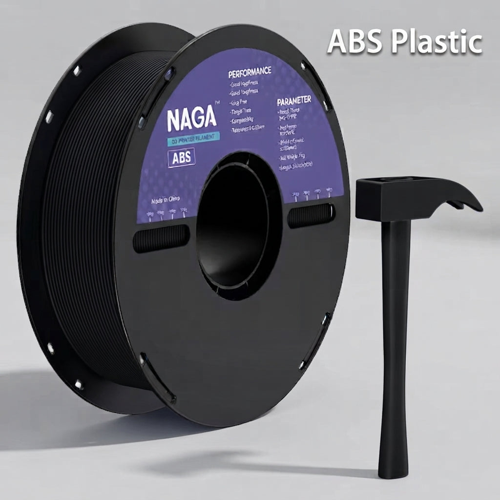 Premium ABS 3D Printer Filament, 1.75mm, +/-0.02mm, 1kg (2.2lbs) Spool