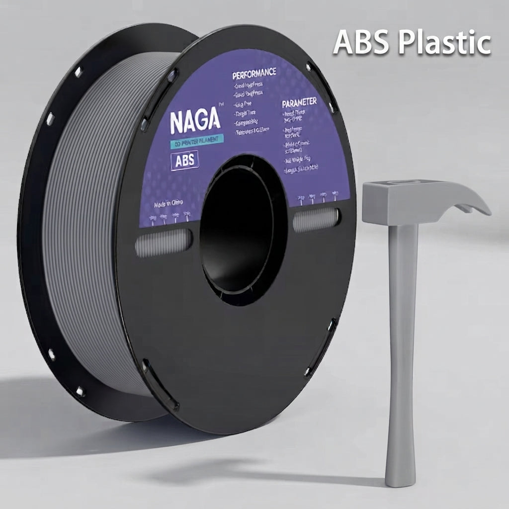 Premium ABS 3D Printer Filament, 1.75mm, +/-0.02mm, 1kg (2.2lbs) Spool