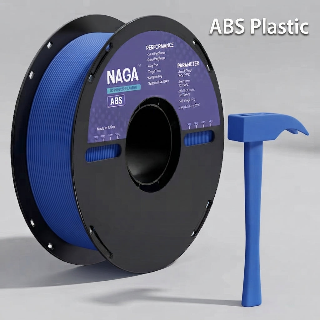 Premium ABS 3D Printer Filament, 1.75mm, +/-0.02mm, 1kg (2.2lbs) Spool
