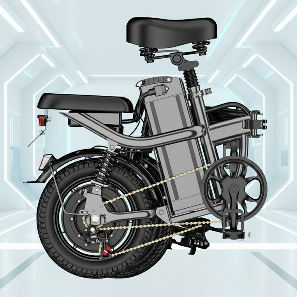 Electric Adult/Teen Foldable Bicycle, 48V, 10Ah, 400W (Special order, North Florida, Local Pick-up/Delivery Only)