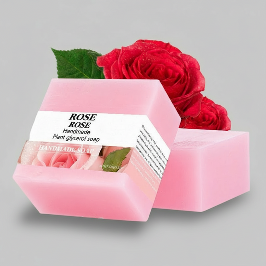 Handmade Plant Soap with Rose, 100g