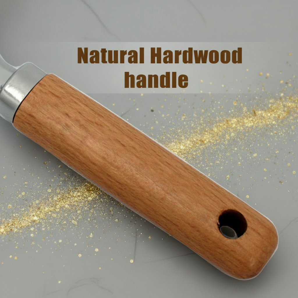 Ice Cream Scoop Spoon, Stainless Steel, Wooden Handle