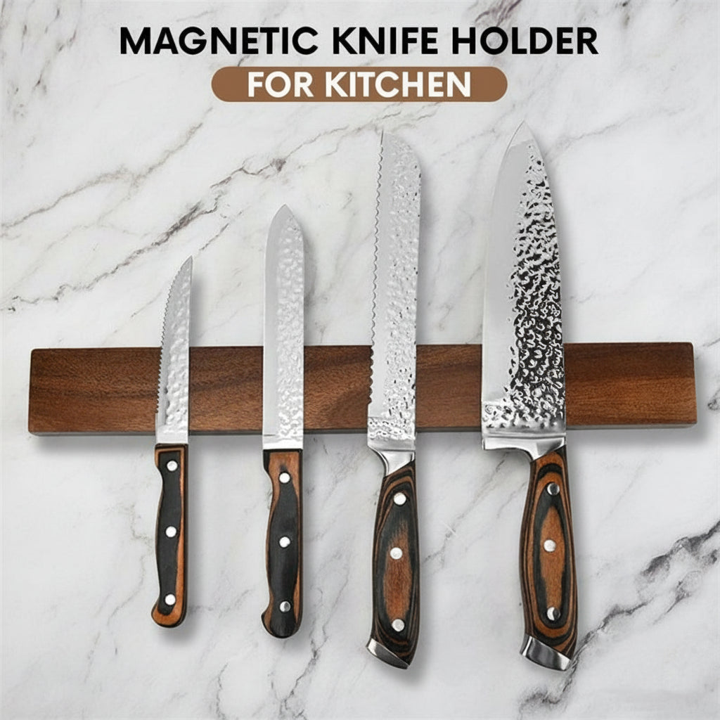 Magnetic Knife Holder, Acacia, 16 inches