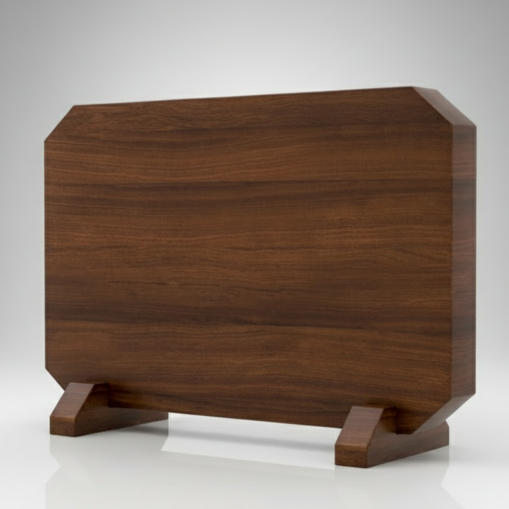 Magnetic Knife Block Thickened Acacia, 14x10 Inches