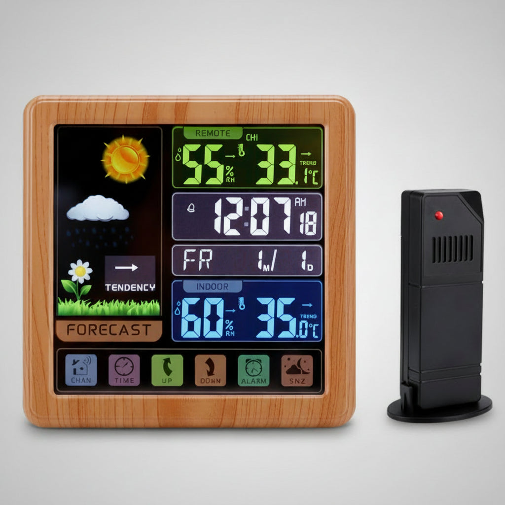 Digital Weather Station, with Indoor and Outdoor Wireless sensor