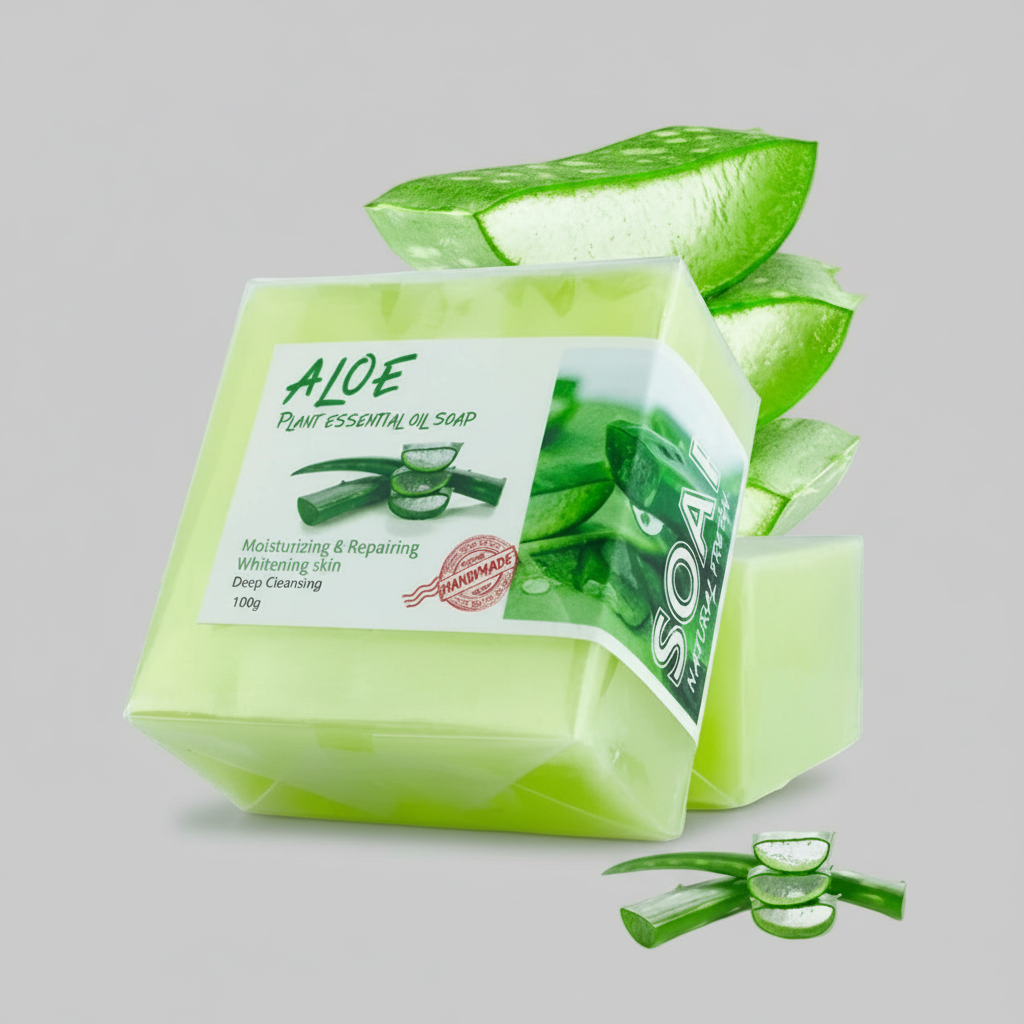 Handmade Plant Soap with Aloe Vera, 100g