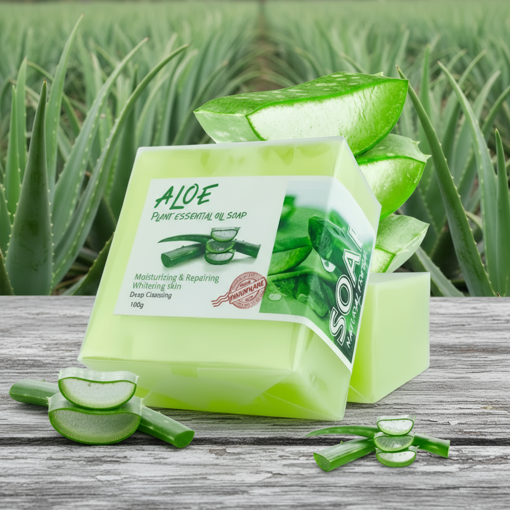Handmade Plant Soap with Aloe Vera, 100g
