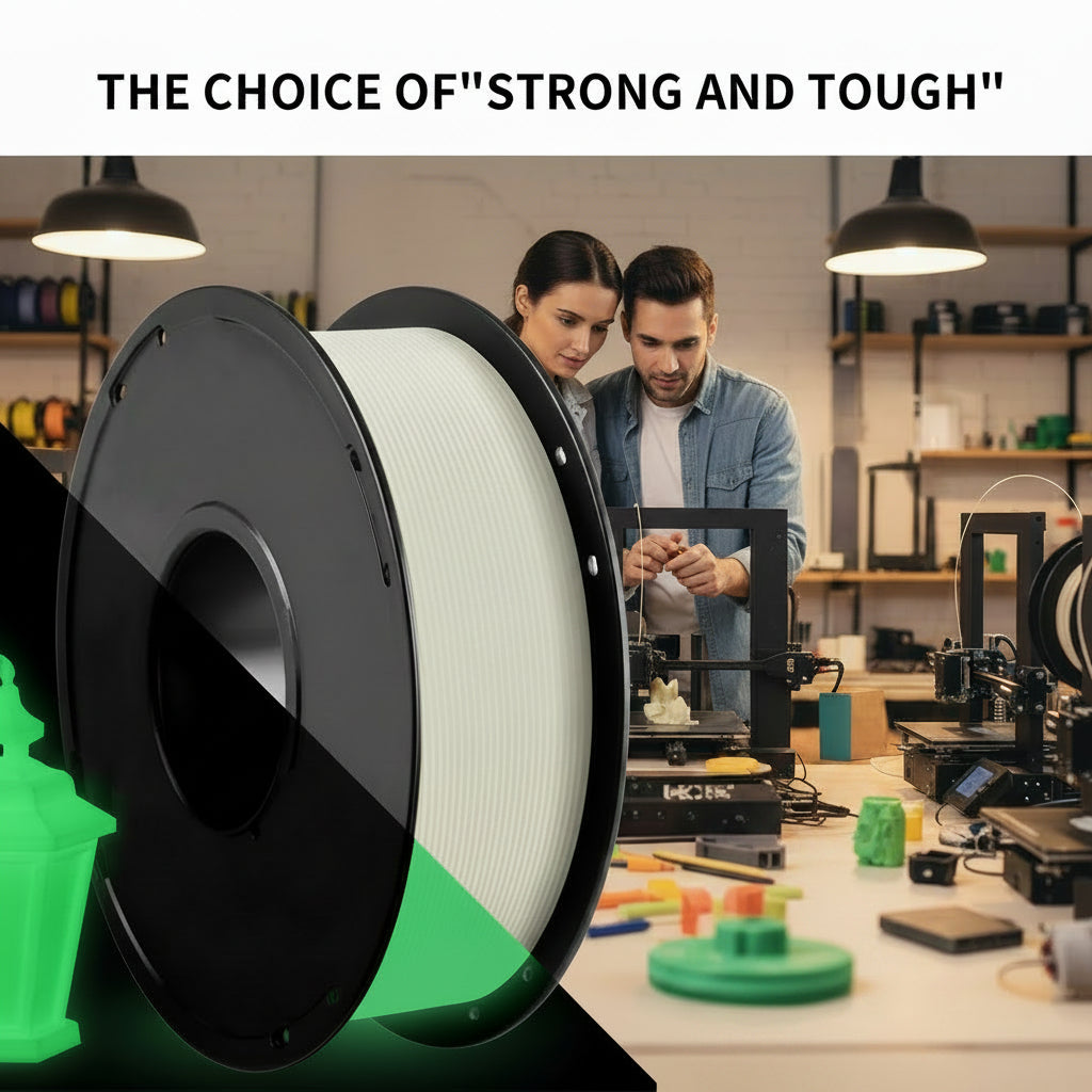 Luminous Glow-in-the-Dark 3D Printer PLA Filament 1 kg (2.2lb)