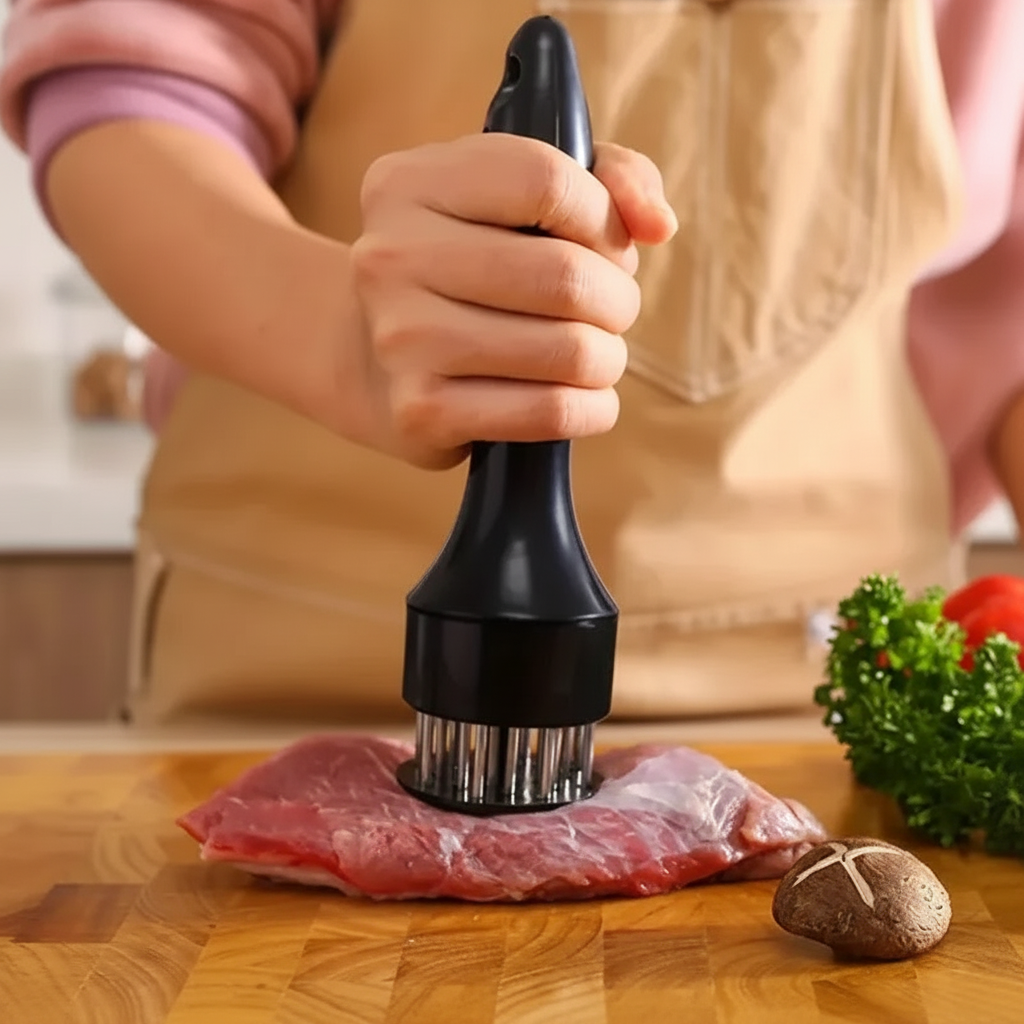 Handheld Spring-Loaded Meat Tenderizer