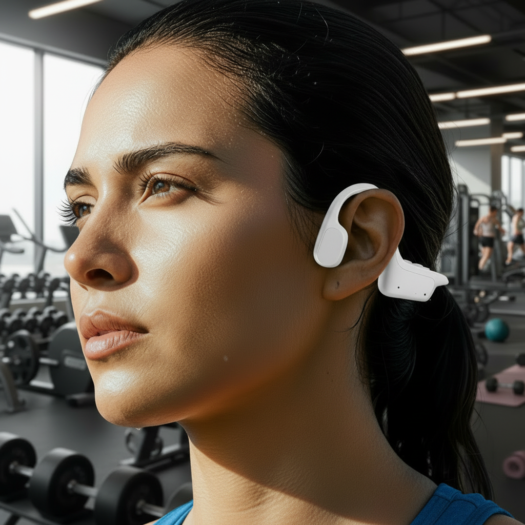 Bone Conduction Headset, Moisture resistant with Microphone