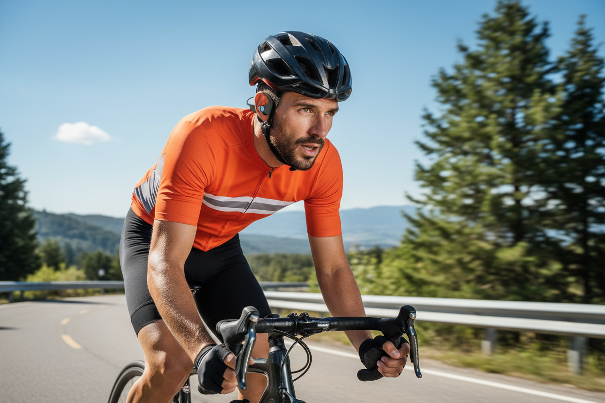 Bone Conduction Headset, Moisture resistant with Microphone