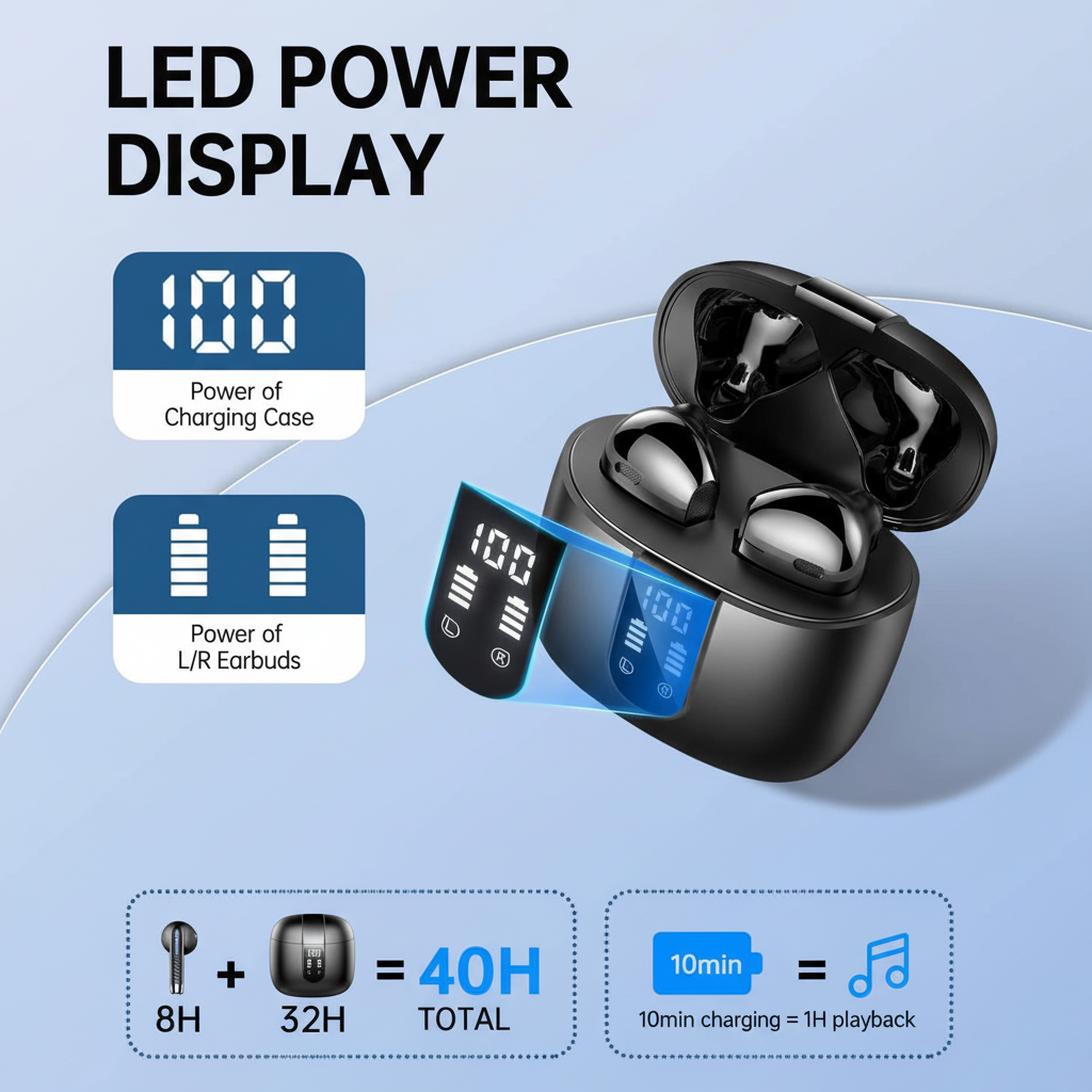 Wireless Earbuds Bluetooth 5.0 Headphones