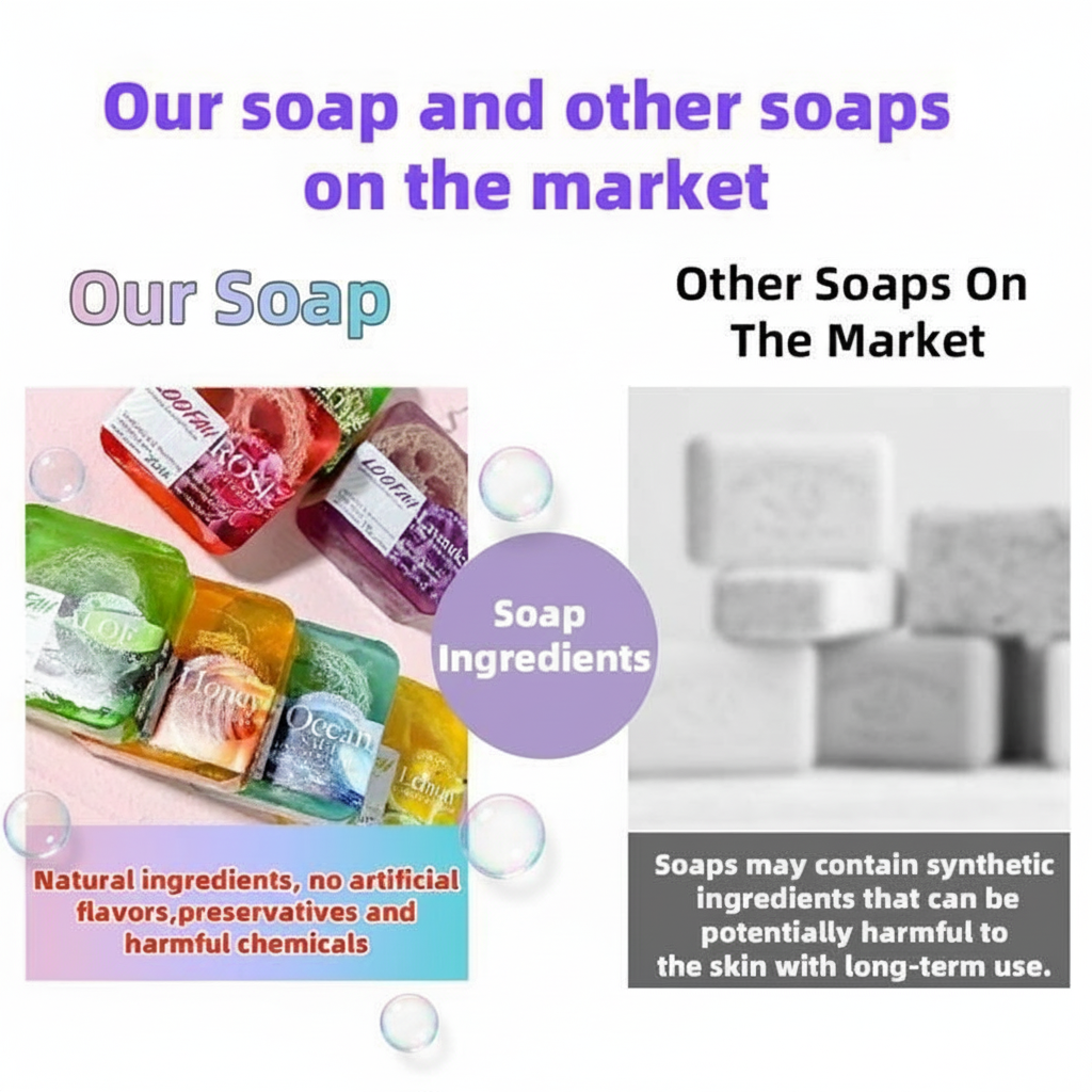 Aloe Vera and Loofah Plant Soap, 100g