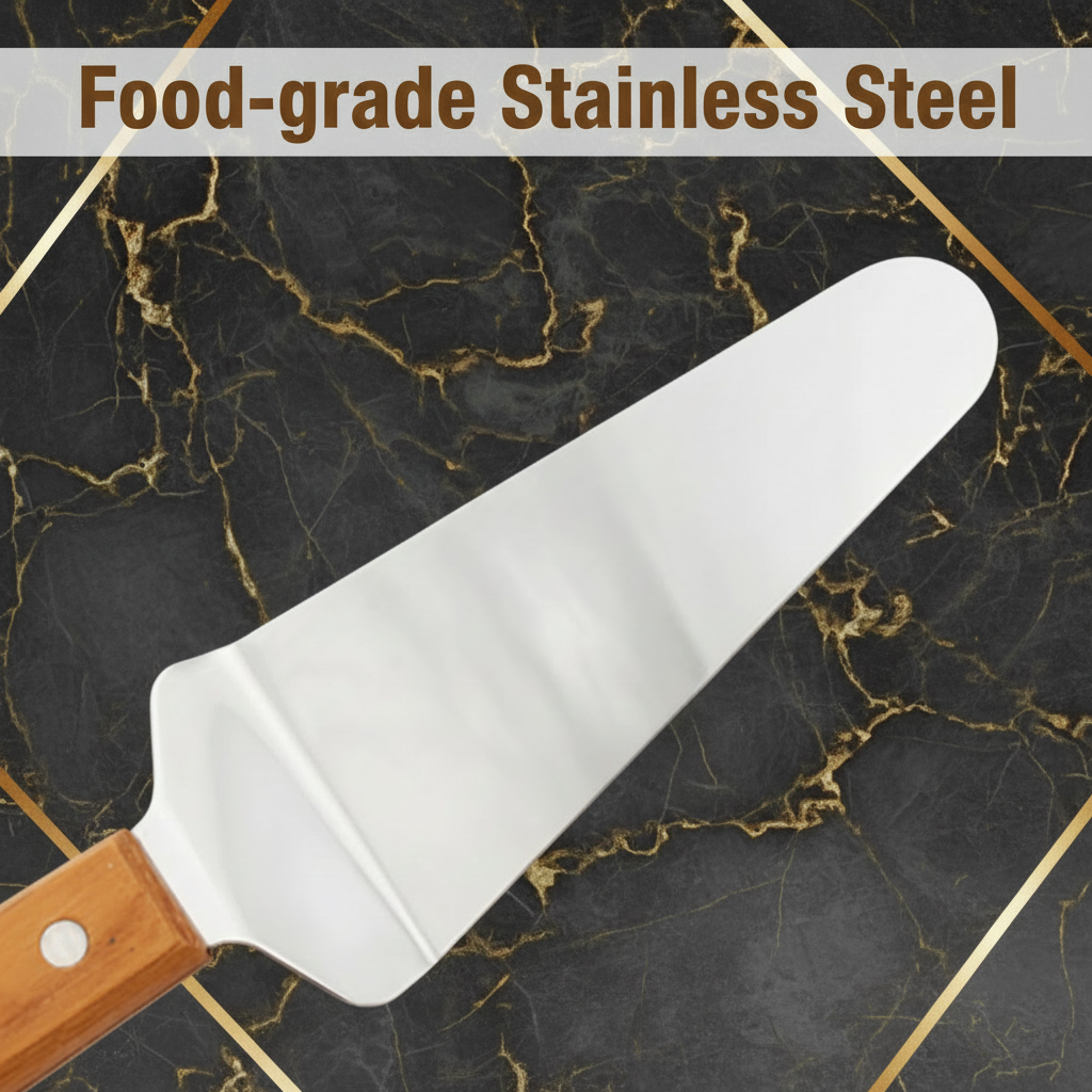 Cake/Pizza Spatula with Wooden Handle