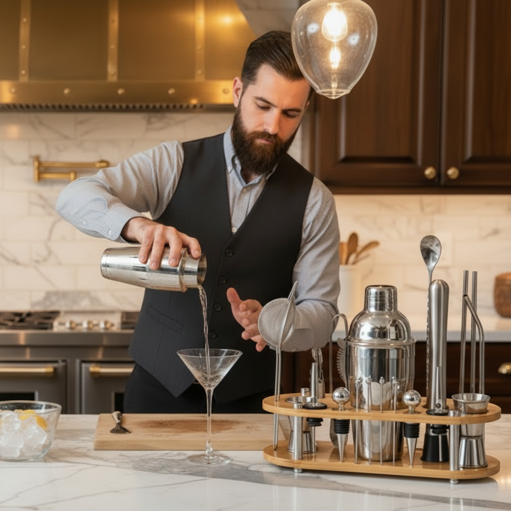Stainless Steel Cocktail Mixology 23-piese Set