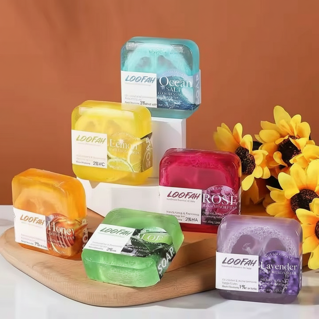 Aloe Vera and Loofah Plant Soap, 100g