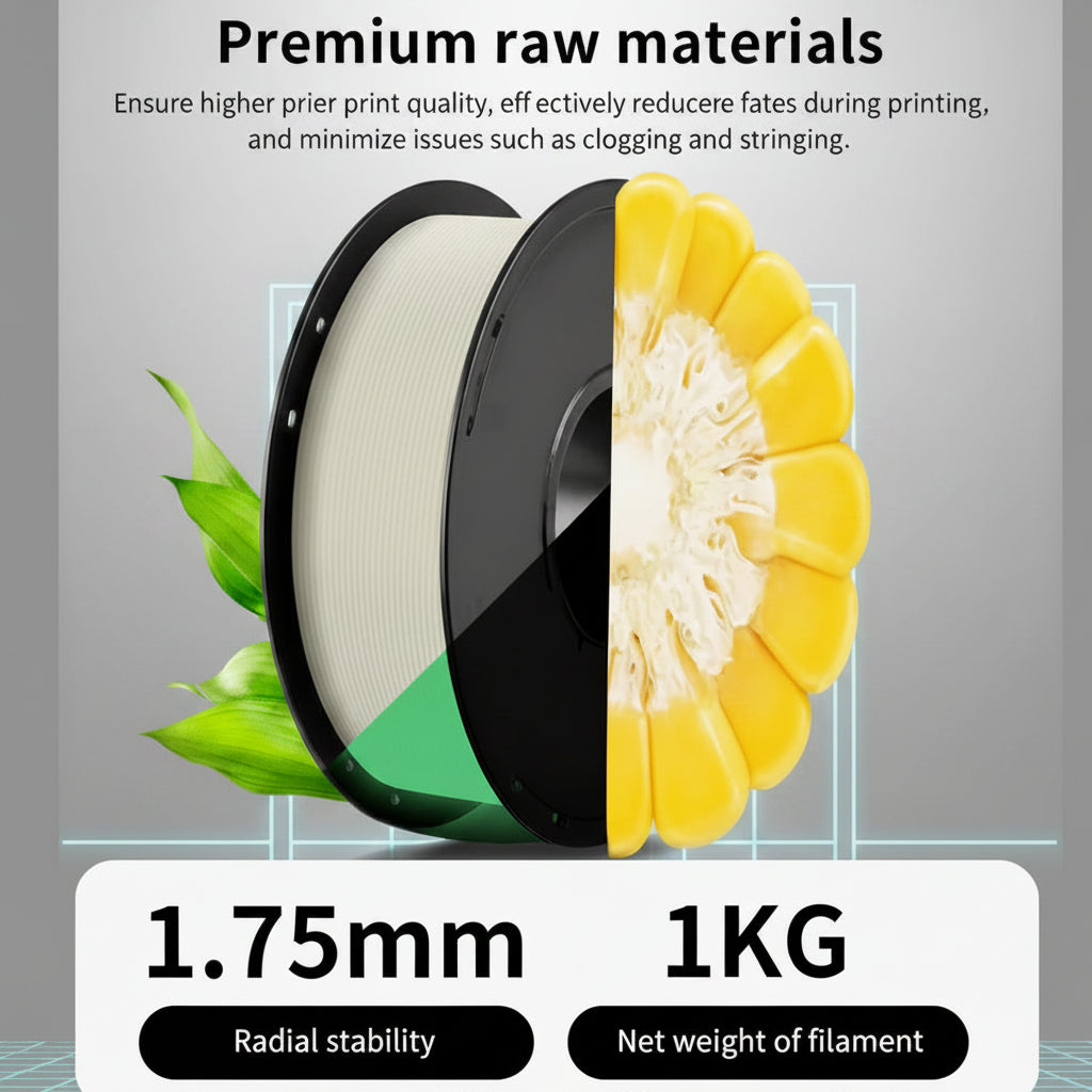 Luminous Glow-in-the-Dark 3D Printer PLA Filament 1 kg (2.2lb)
