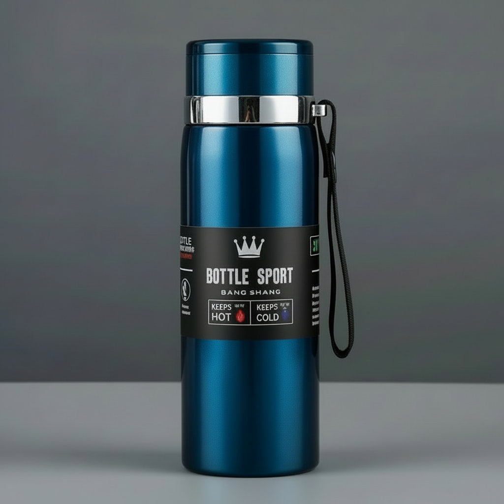 Vacuum Insulated Thermos, Double-wall Stainless Steel, 34 Oz (1L)