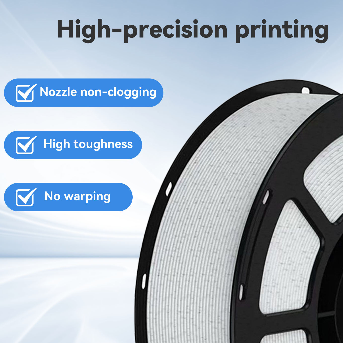PETG 3D Printing Marble Consumables, High-Speed 1.75mm, 1KG Spool