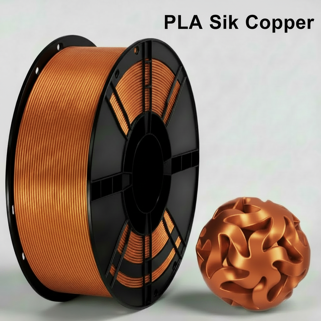 3D Printing PLA Silk Metallic Series Consumables, High-Speed 1.75mm, 1KG Spool (Gold / Silver / Copper)
