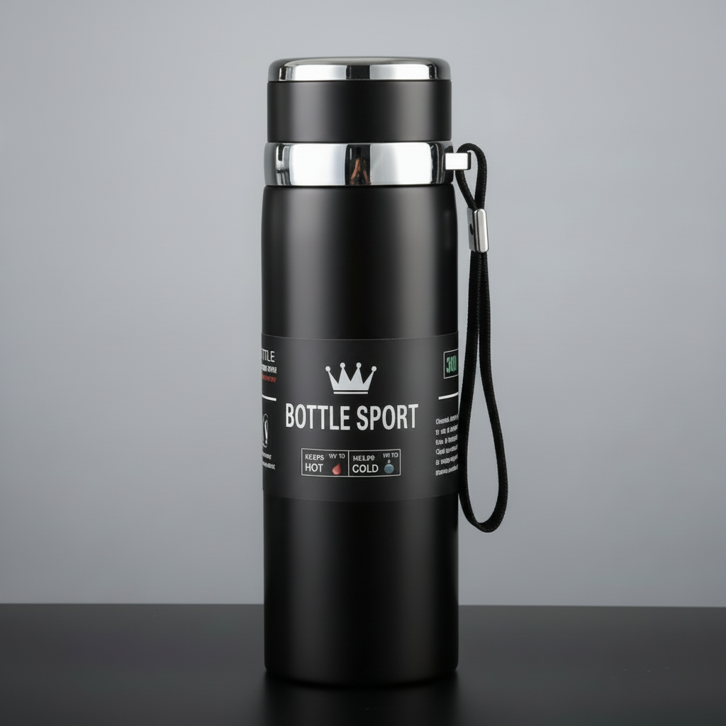 Vacuum Insulated Thermos, Double-wall Stainless Steel, 34 Oz (1L)