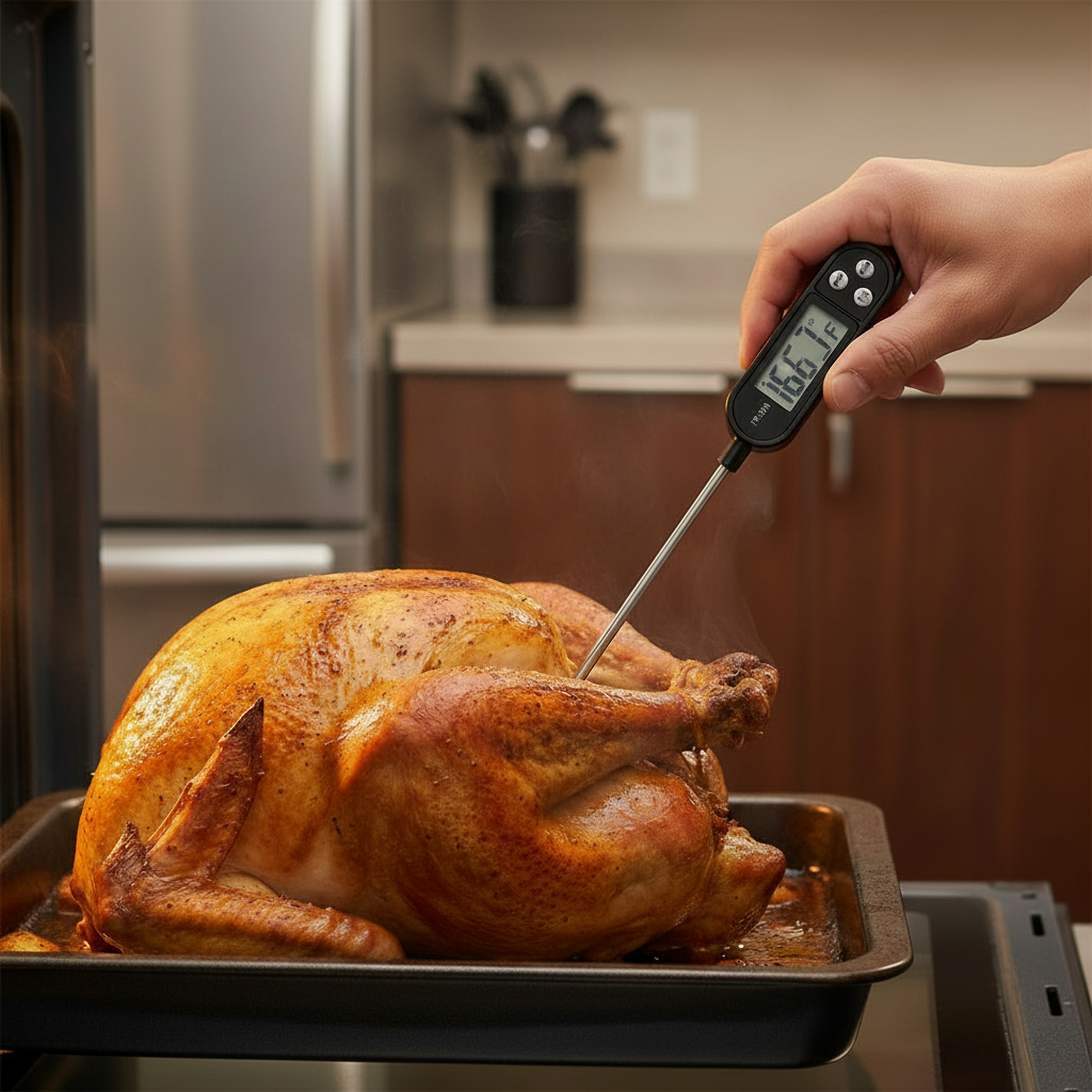 Digital Household Thermometer Probe for Meats and Liquids
