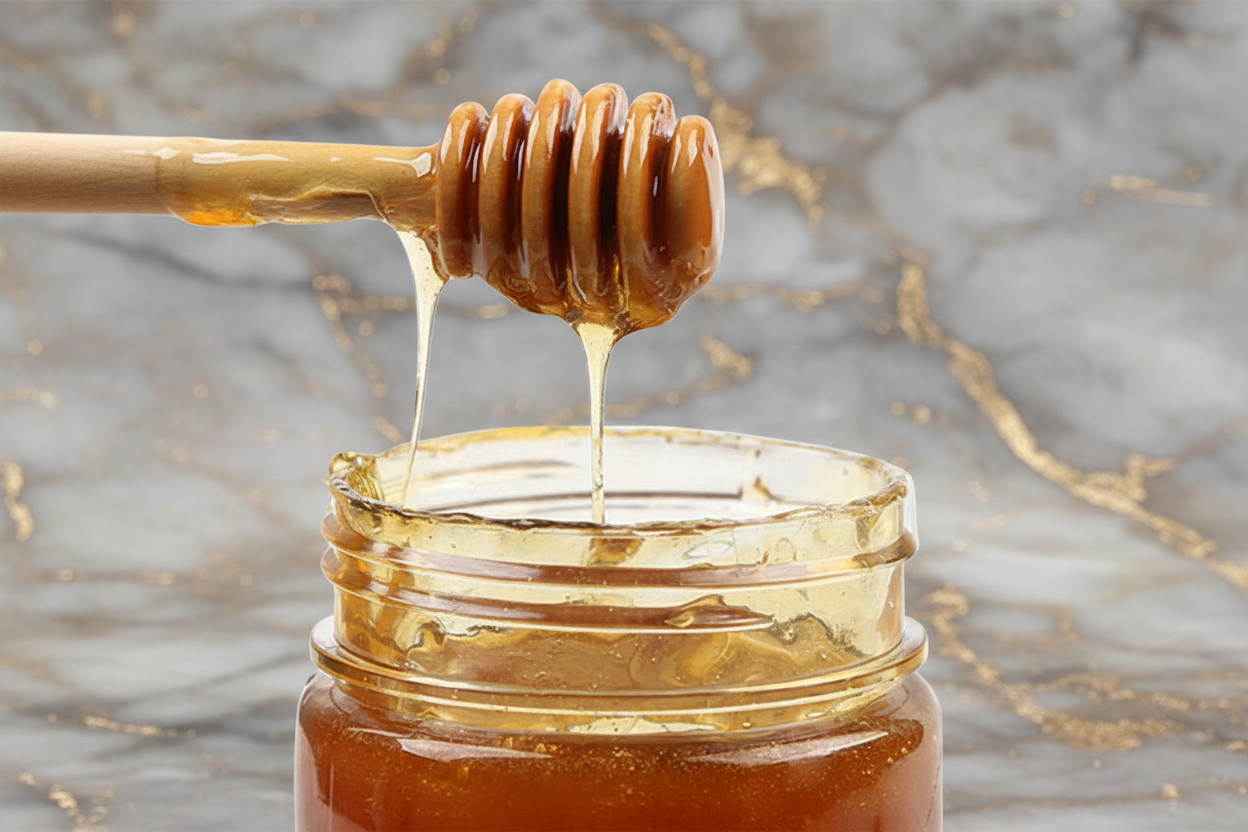 Natural Wooden Honey Dipper, 6 inches