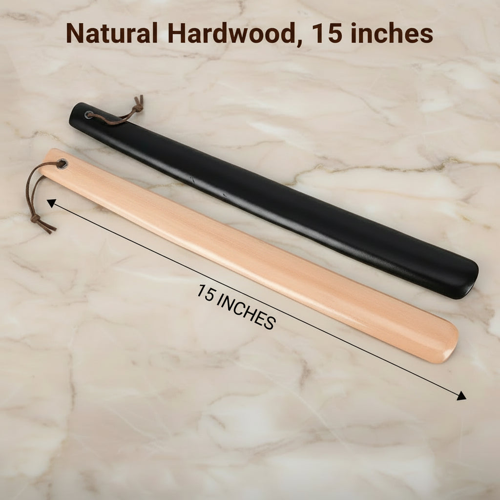 Wooden Shoehorn, 15" Long Handle