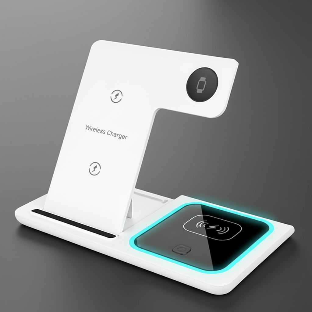 Multifunction 3-in-1 Wireless Charger Stand