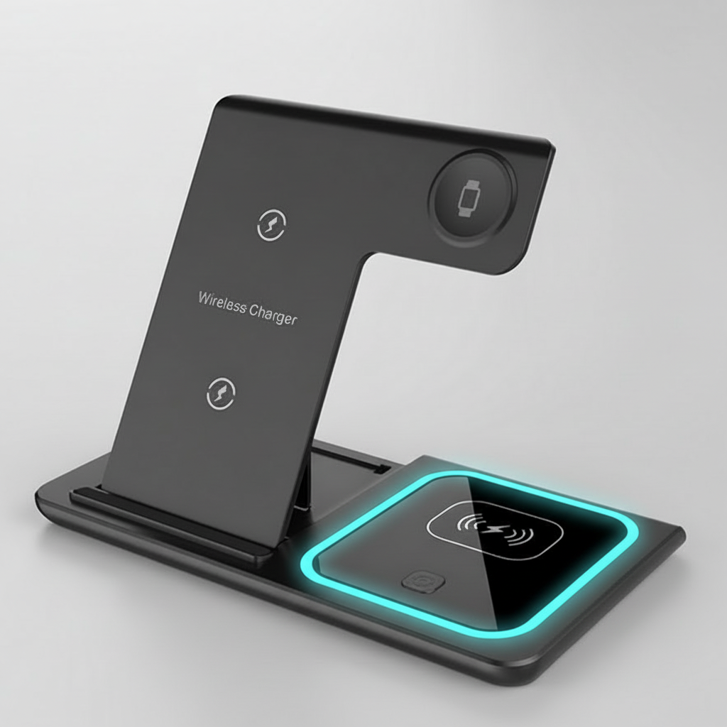 Multifunction 3-in-1 Wireless Charger Stand