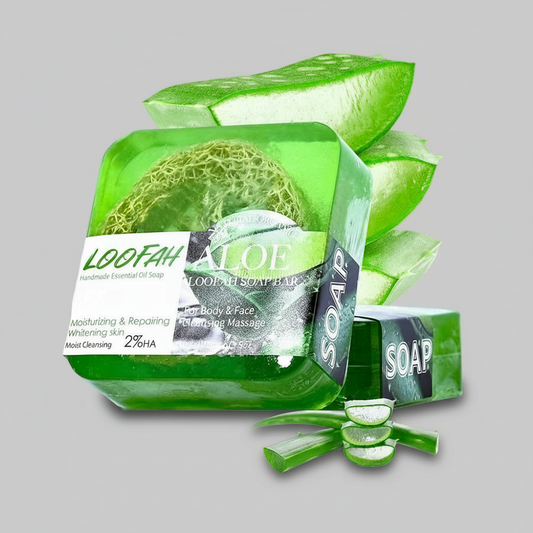 Aloe Vera and Loofah Plant Soap, 100g