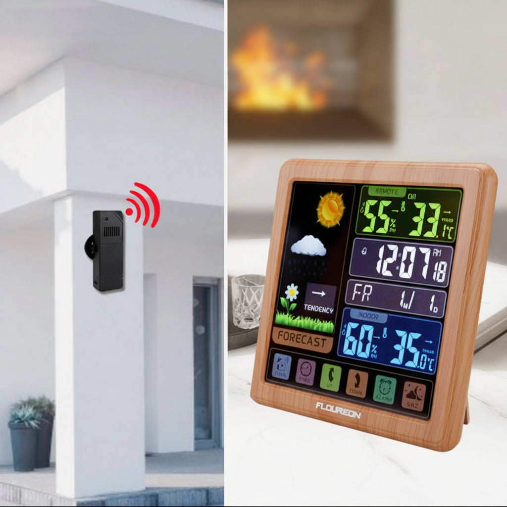 Digital Weather Station, with Indoor and Outdoor Wireless sensor