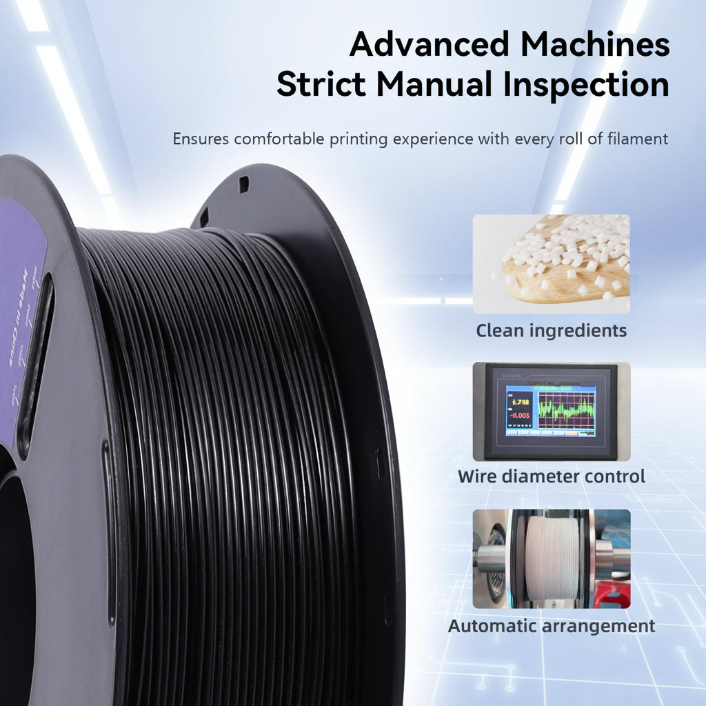 Premium PETG 3D Printer Filament, 1.75mm, +/-0.02mm, 1kg (2.2lbs) Spool