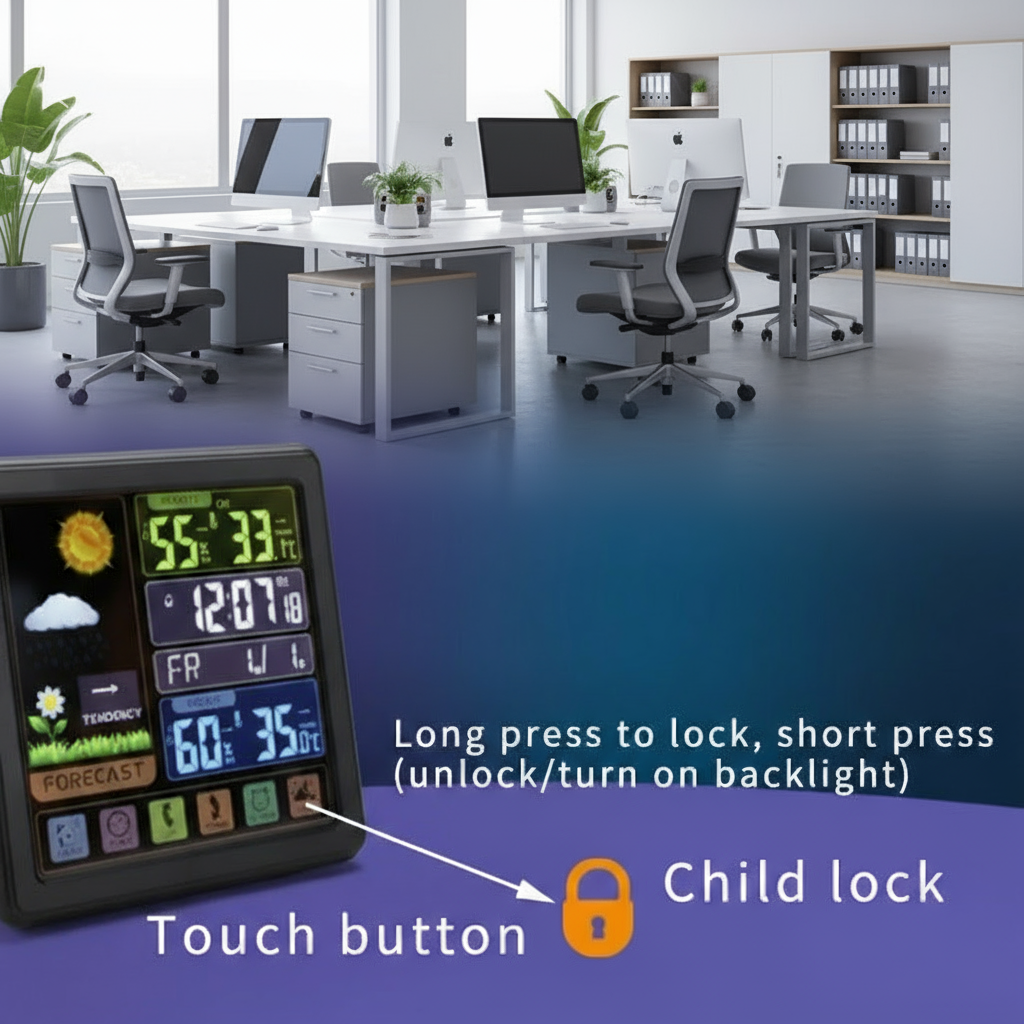Digital Weather Station, with Indoor and Outdoor Wireless sensor