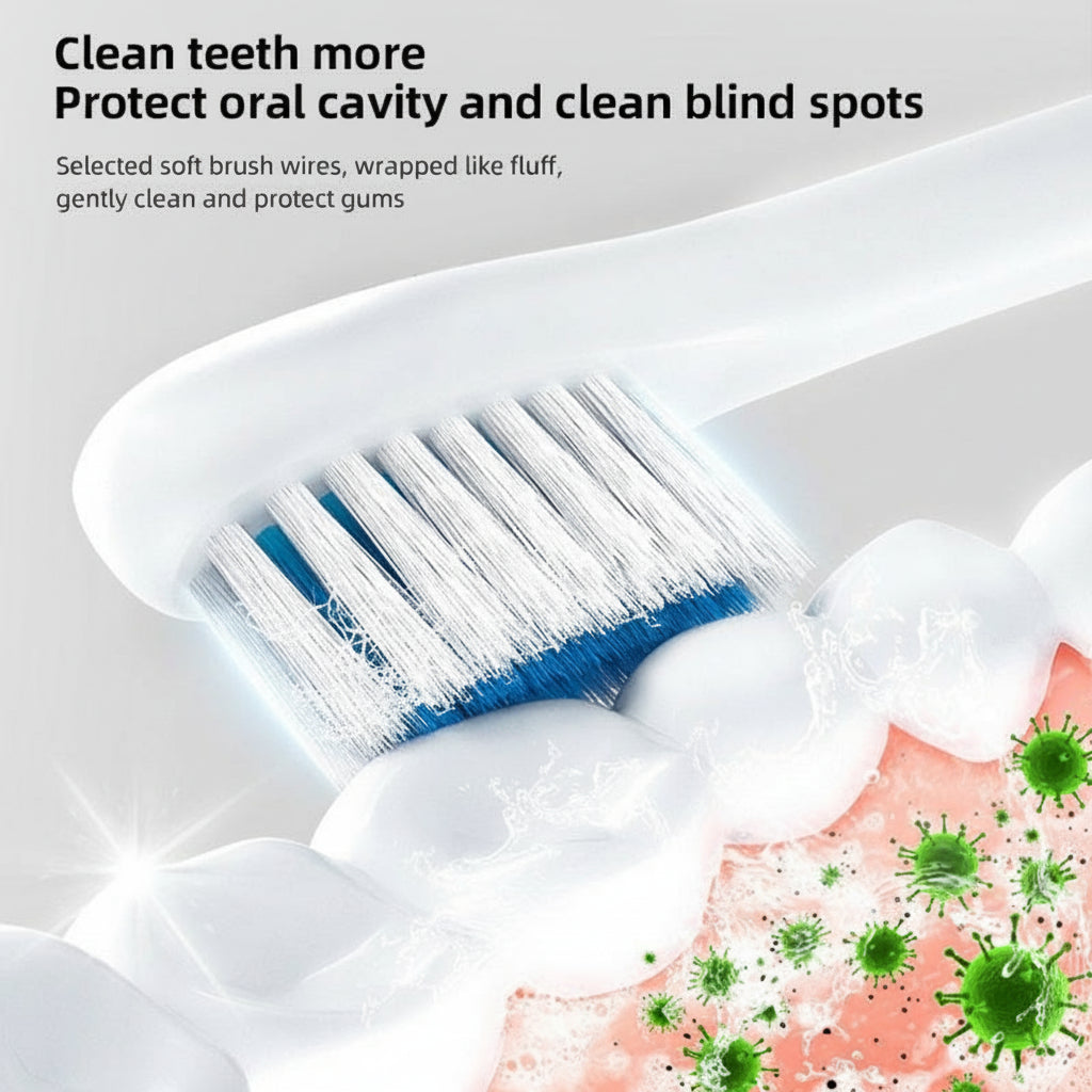 Sonic Electric Toothbrush, Black, Waterproof, Rechargeable