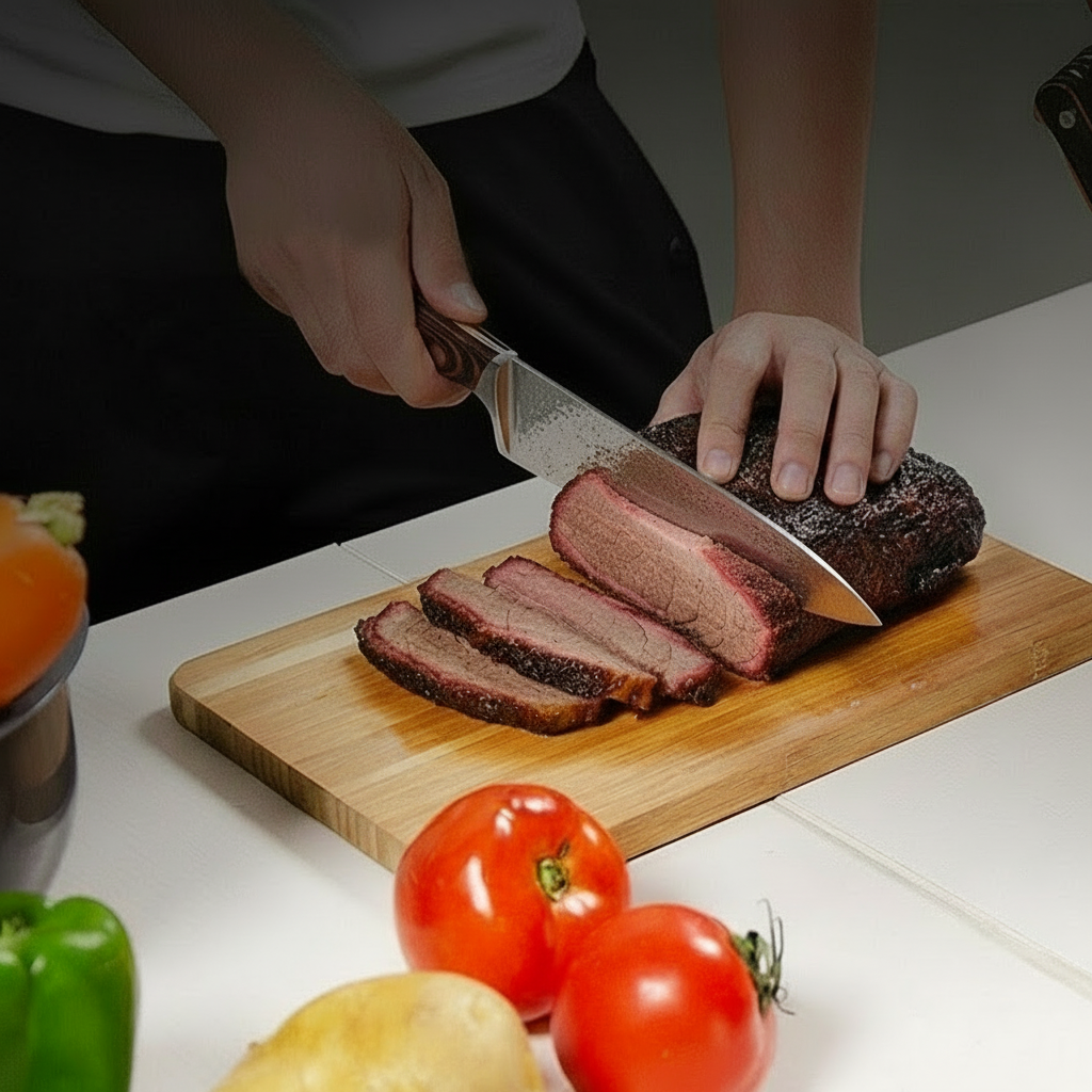 Professional Kitchen Knives Set, 15pcs – Includes Block, Sharpener and Scissors