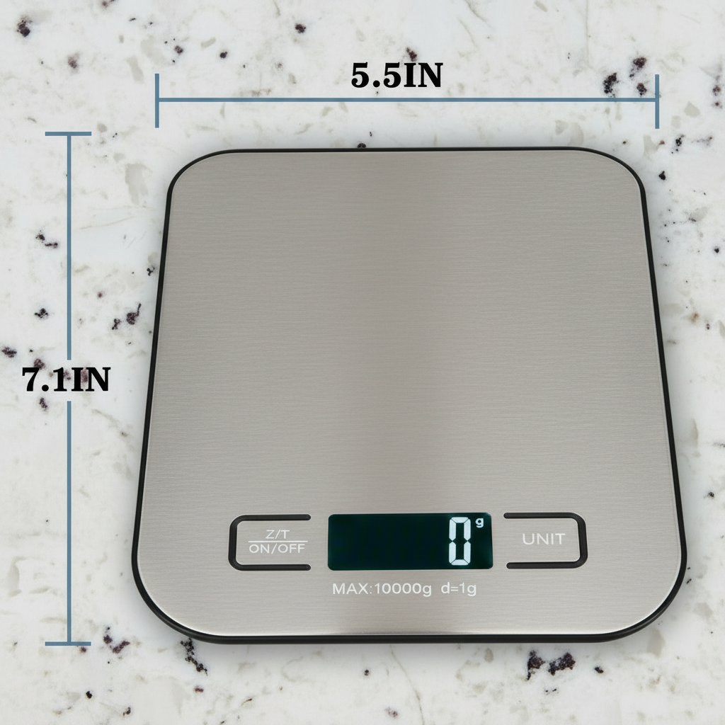 Household Digital Scale, Stainless Steel