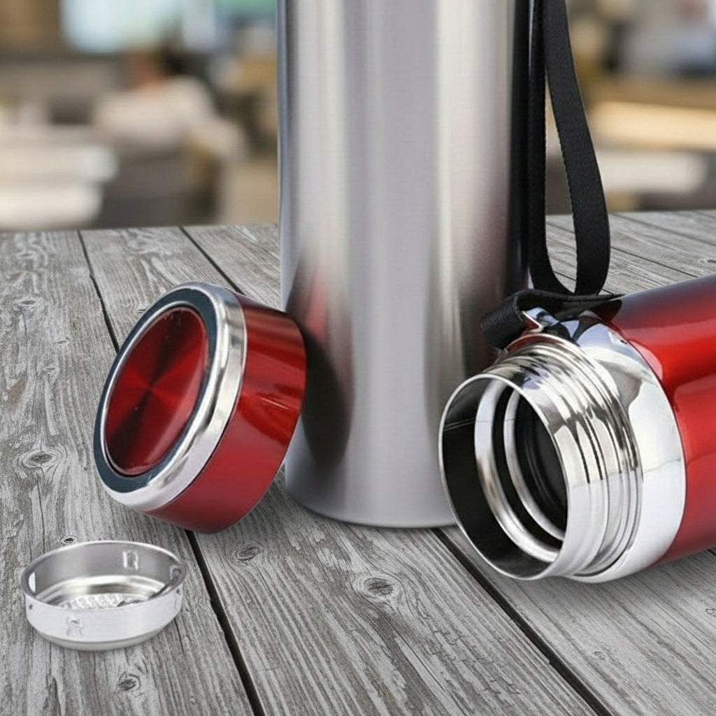Vacuum Insulated Thermos, Double-wall Stainless Steel, 34 Oz (1L)