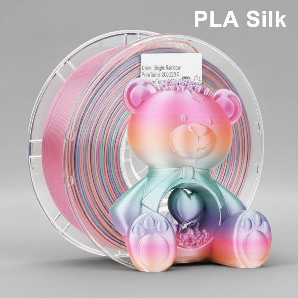 Silk Candy Color 1.75mm 3D Printer PLA Filament 2.2 lb (1 kg)