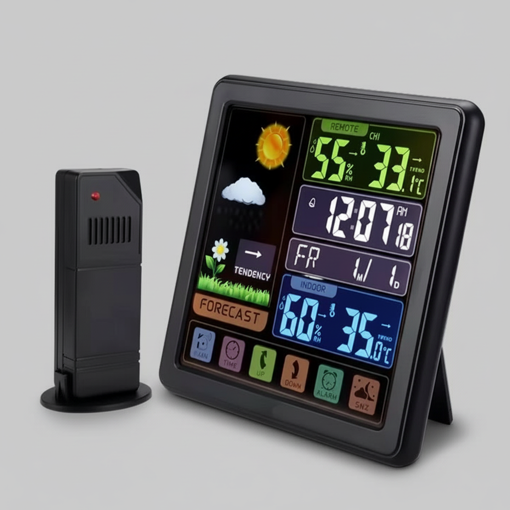 Digital Weather Station, with Indoor and Outdoor Wireless sensor