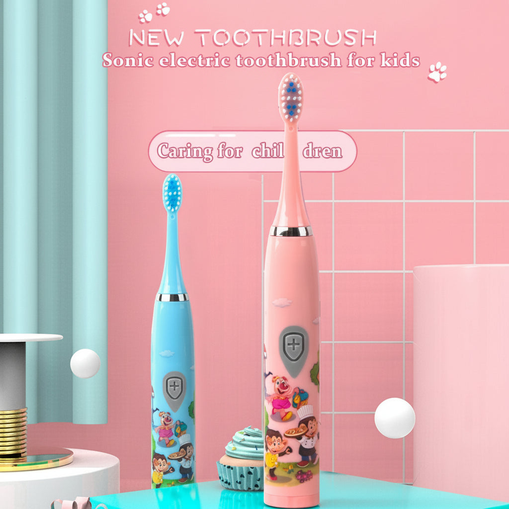 Kids Sonic Toothbrush, Blue, Rechargeable